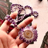 Purple Moon Burst Mala