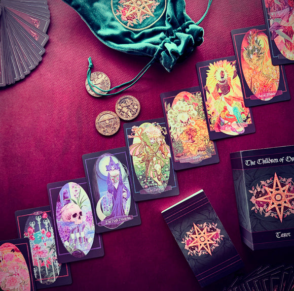 Children of Ostara tarot card deck & book set- BLACK EDITION